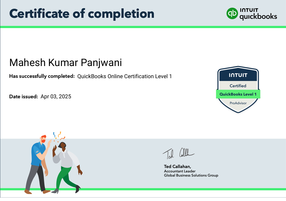 Horizontal Certificate